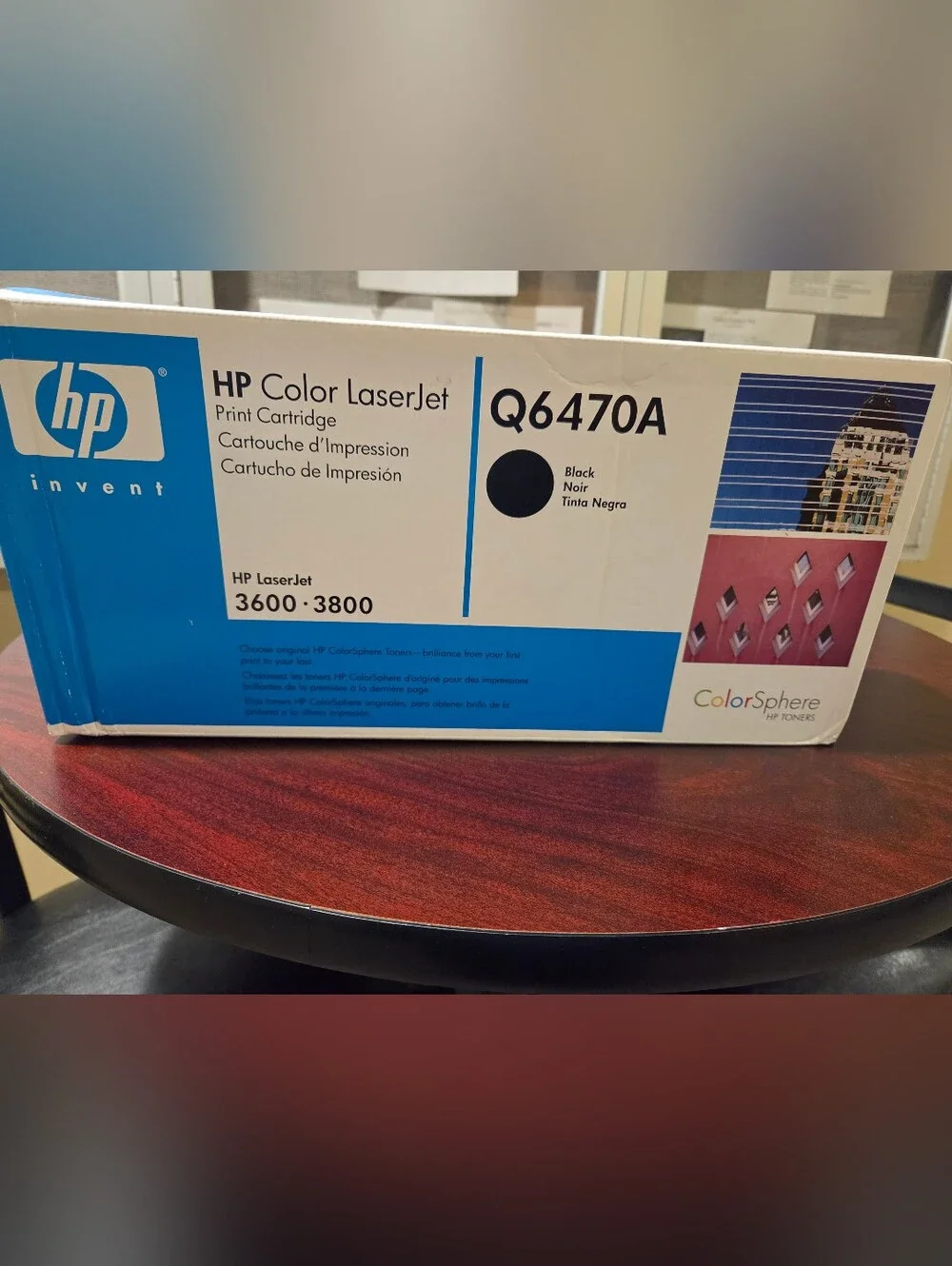 HP Color LaserJet Q6470A Black Toner - Blue & White Packaging